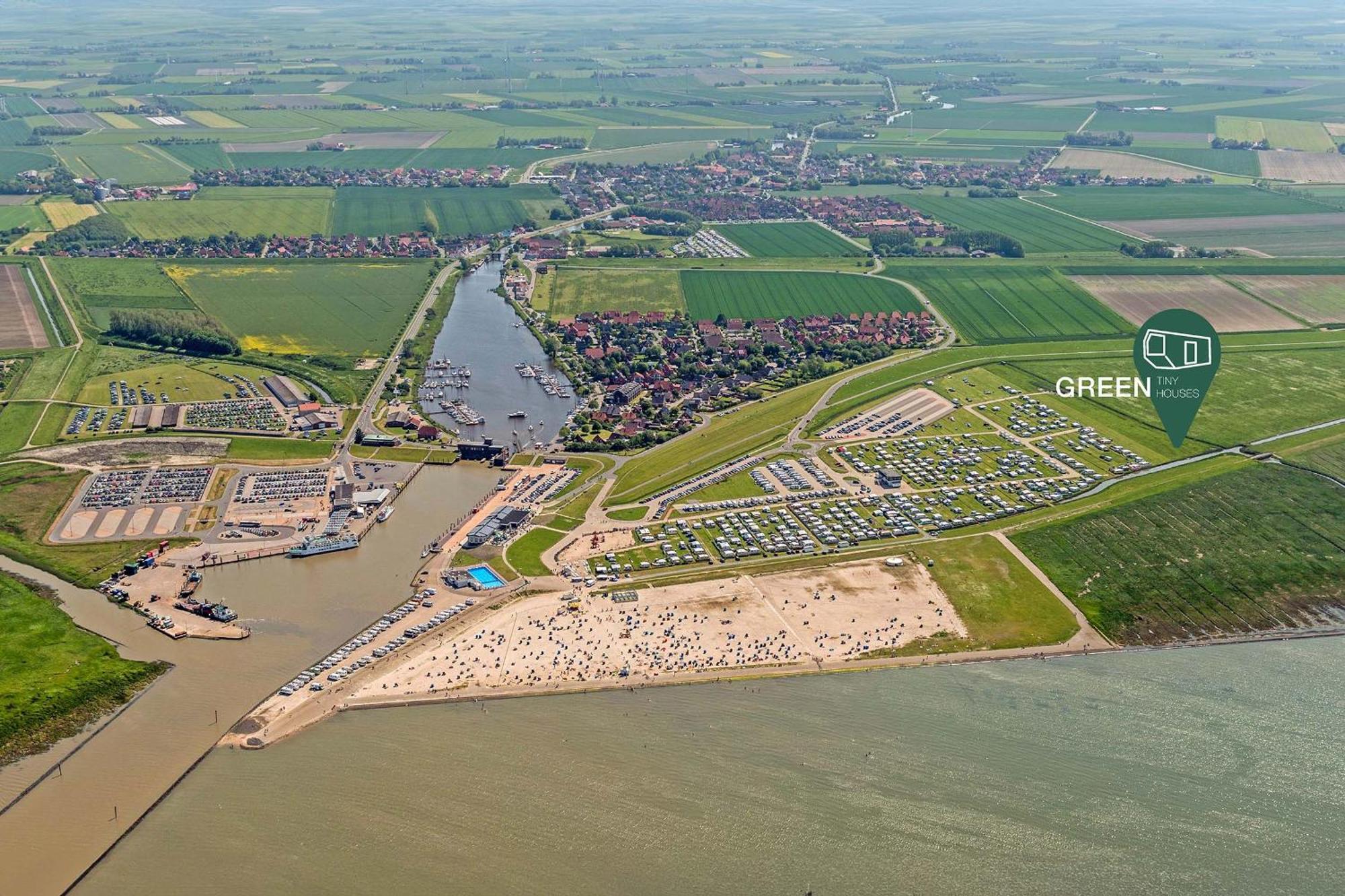 Tiny House Pioneer 18 Zur Meerseite - Green Tiny Village Harlesiel Carolinensiel Exterior foto