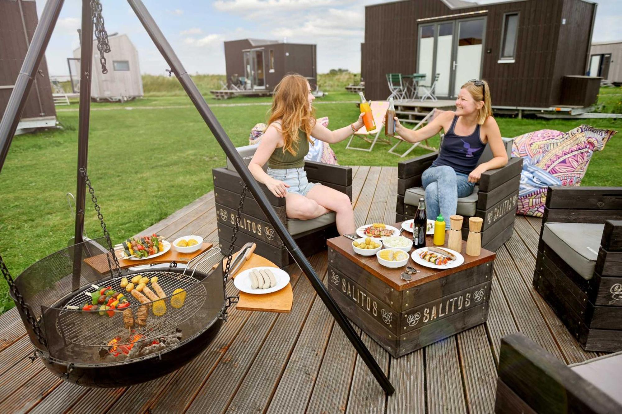 Tiny House Pioneer 18 Zur Meerseite - Green Tiny Village Harlesiel Carolinensiel Exterior foto